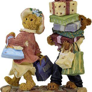 Boyds Bears Ms. Shopsalot with Schlepper Husband Just One More Stop 2277990